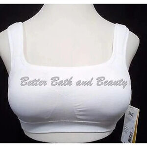 Everlast Wire Free Hi Impact Seamless Sports Bra MEDIUM White New with Tags Adju
